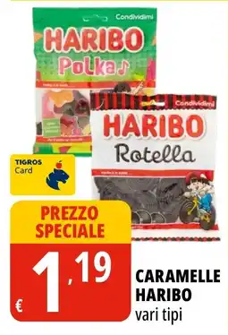 Tigros Caramelle Haribo vari tipi offerta