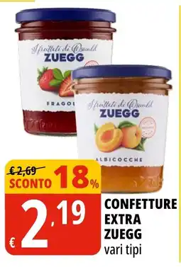 Tigros Confetture extra Zuegg offerta