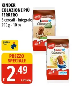Tigros Kinder Colazione Più offerta