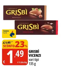 Tigros Grisbì vari tipi offerta