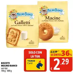 Tigros Biscotti Mulino Bianco offerta
