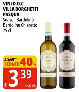 Tigros Vini D.O.C. Villa Borghetti Pasqua offerta
