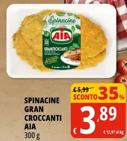 Tigros Spinacine gran croccanti AIA offerta