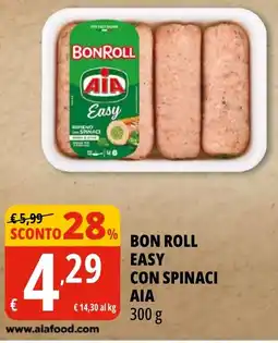 Tigros Bon Roll Easy con spinaci AIA offerta
