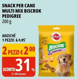 Tigros Snack per cane multi mix biscrok pedigree offerta