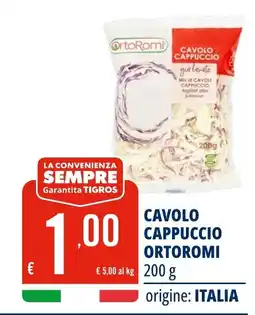 Tigros Cavolo cappuccio ortoromi offerta
