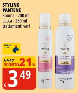 Tigros Styling Pantene offerta