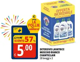 Tigros Detersivo lavatrice muschio bianco Chanteclair offerta