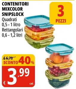 Tigros Contenitori mixcolor snipslock offerta
