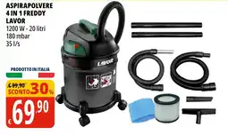 Tigros Aspirapolvere 4 in 1 Freddy Lavor offerta
