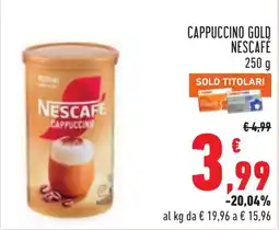 Conad Nescafe cappuccino offerta