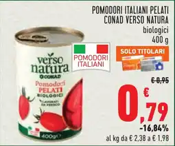 Conad Pomodori pelati biologici offerta