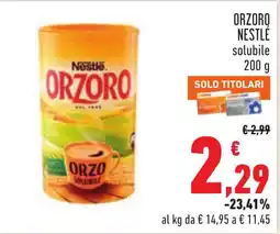 Conad Orzoro Nestlé solubile offerta