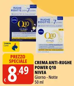 Tigros Crema anti-rughe power Q10 Nivea offerta