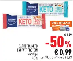 Conad Barretta Keto Enervit Protein offerta