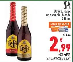 Conad Birra Leffe offerta