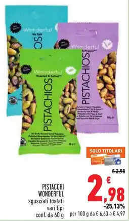 Conad Pistacchi Wonderful offerta