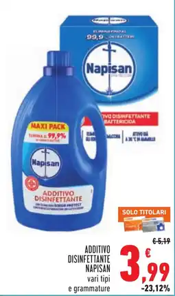 Conad Additivo disinfettante Napisan offerta