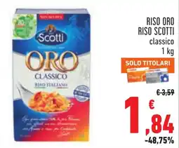 Conad Riso oro classico Scotti offerta