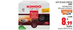 Conad Caffè in cialde espresso Kimbo offerta