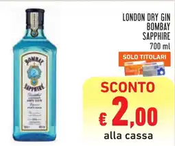 Conad London Dry Gin Bombay Sapphire offerta