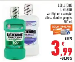 Conad Collutorio Listerine offerta