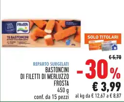 Conad Bastoncini di filetti di merluzzo Frost offerta