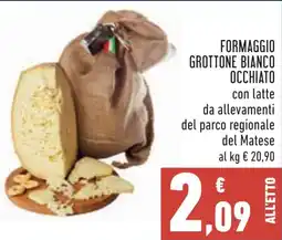 Conad Formaggio Grottone Bianco Occhiato offerta