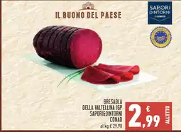 Conad Bresaola della Valtellina IGP Sapori&Dintorni Conad offerta