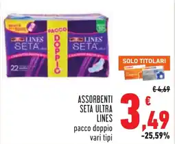 Conad Assorbenti seta ultra lines offerta