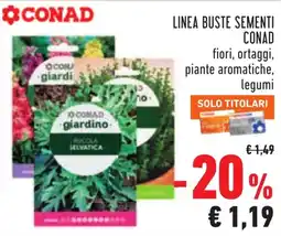 Conad CONAD giardino RUCOLA SELVATICA offerta