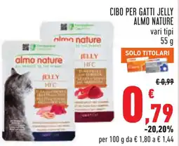 Conad Cibo per gatti jelly Almo Nature offerta