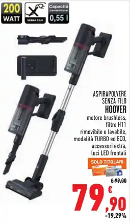 Conad Aspirapolvere senza filo Hoover offerta
