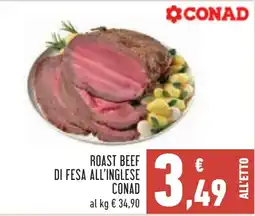 Conad Roast beef di fesa all'inglese Conad offerta