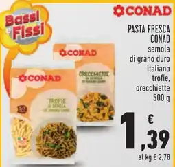 Conad Pasta fresca Conad semola offerta