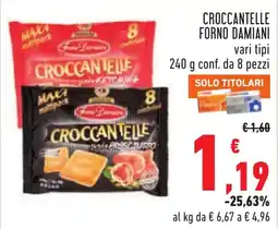 Conad Crocchette forno Damiani offerta
