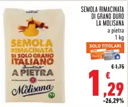 Conad Semola rimacinata La Molisana offerta