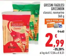 Conad Grissini Fagolosi classici offerta