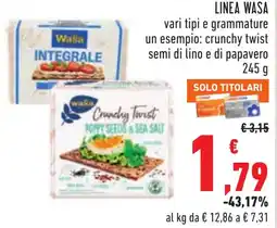 Conad Wasa Crunchy Twist offerta
