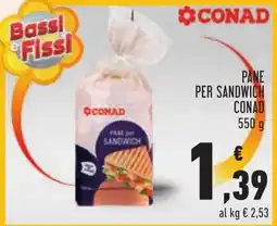 Conad Pane per sandwich Conad offerta