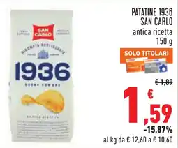 Conad Patatine 1936 San Carlo offerta