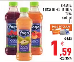 Conad Bevanda a base di frutta 100% Yoga offerta
