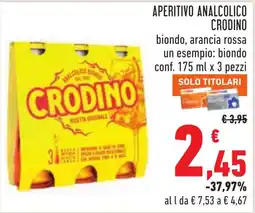 Conad Aperitivo analcolico Crodino offerta