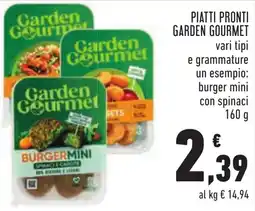 Conad Garden Gourmet burger mini offerta