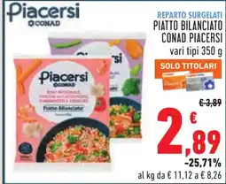 Conad Piatti bilanciati Piacersi offerta