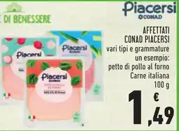 Conad Affettati Conad Piacersi offerta