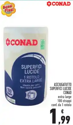 Conad Asciugatutto superfici lucide Conad offerta