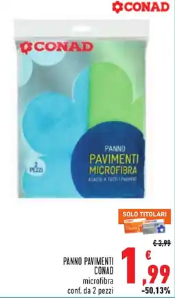 Conad Panno pavimenti microfibra CONAD offerta