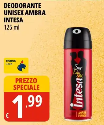Deodorante unisex ambra intesa