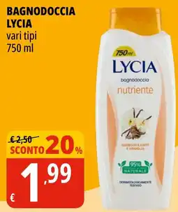 Tigros Bagnodoccia Lycia nutriente offerta
